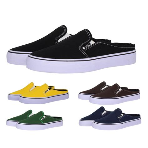 Jual Sepatu Sandal Bustong Pria Vans Slip On Tanpa Tali Slop Mules