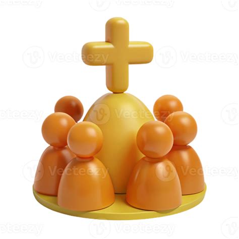 Faith and Community Gathering Around the Symbol of Belief 51330635 PNG