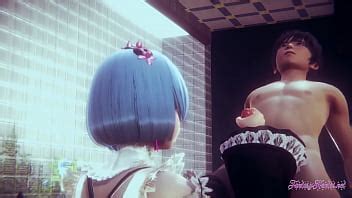 Re Zero Hentai Rem Handjob avec POV non censuré Jeu d anime manga japonais asiatique