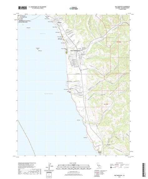 Mytopo Half Moon Bay California Usgs Quad Topo Map