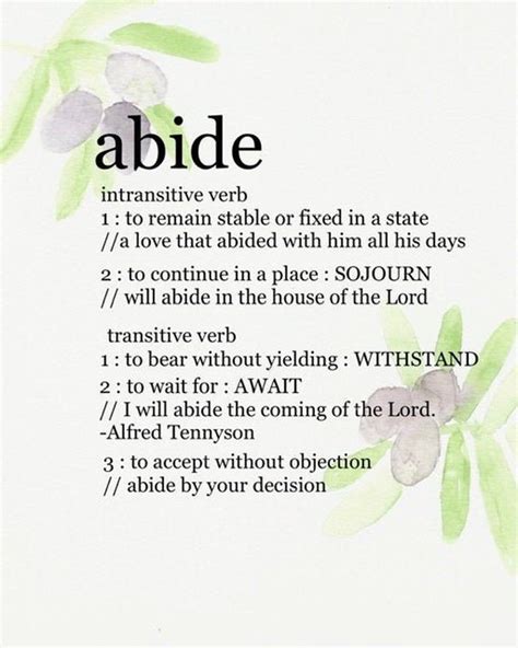 Abide definition | Etsy Prayer Verses, Bible Verses Quotes, Faith ...