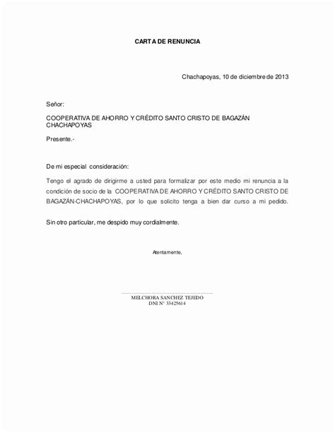 50 Formatos De Cartas De Renuncias