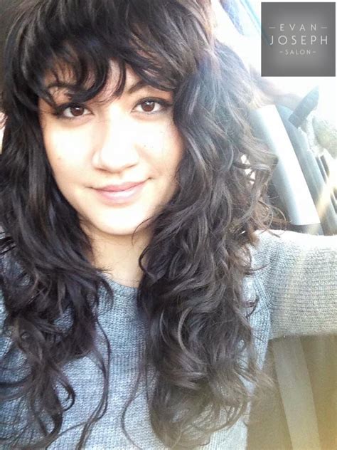 12 Sensational Long Naturally Curly Hairstyles With Bangs