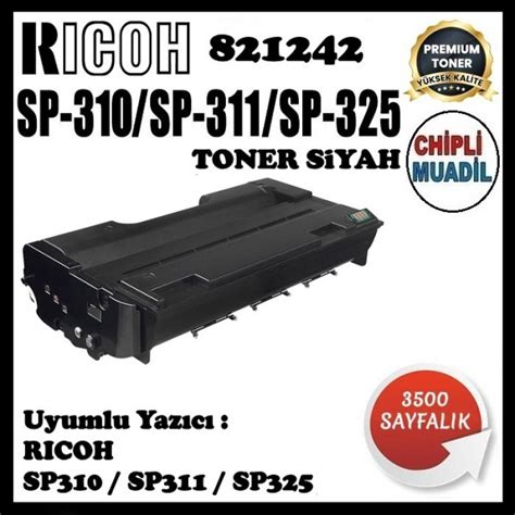 Ricoh Sp Muadil Premium Toner Sayfa Sp Sp