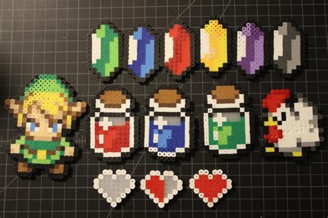 Legend Of Zelda Perler Beads Etsy Diy Perler Bead Crafts Perler