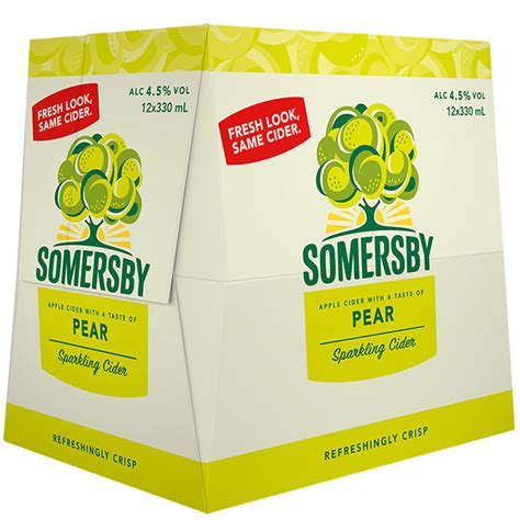 Somersby Pear Cider Bottles 12x330ml - Cider | Super Liquor