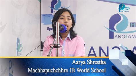 Speaker Nepal Audition Round Aarya Shrestha Machhapuchchhre Ib