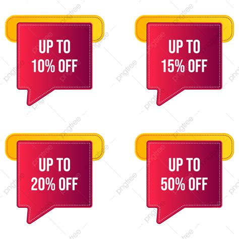 Sale Offer Discount Vector Hd Images Red Yellow Sale And Discount