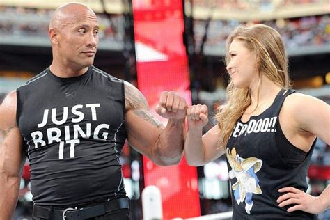 Rare Photo Shows Dwayne Johnson Acting As A Photographer For Ronda