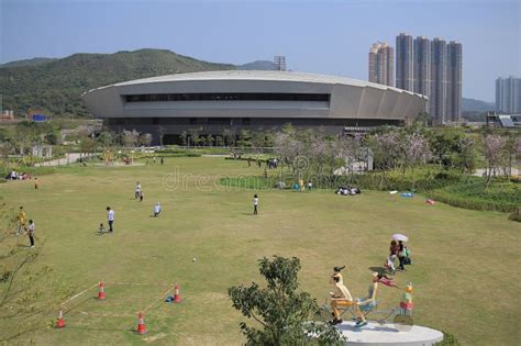 March People In Tseung Kwan O Town Park Editorial Stock Photo