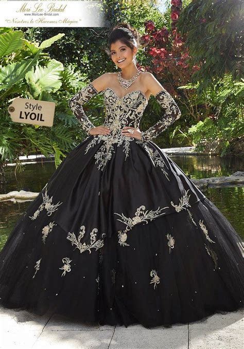 LYOIL en 2020 Vestidos de xv negros Vestidos de quinceañera negros