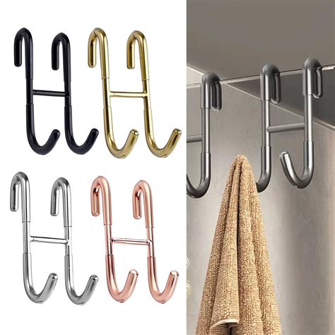 1pc Shower Door Towel Hooks Towel Rack For Framed And Frameless Over The Door Glass Towels