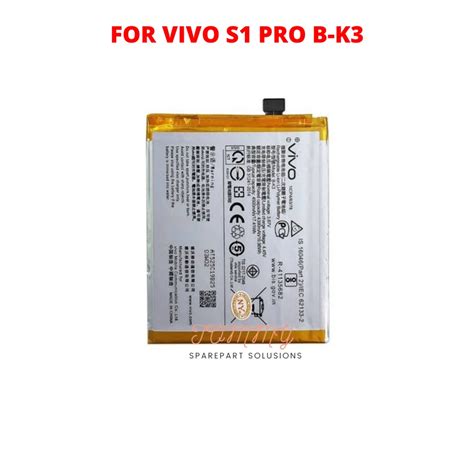 Jual BATERAI BATRE VIVO S1 PRO B K3 KUALITAS ORIGINAL Shopee Indonesia