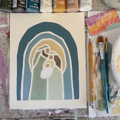 Nativity Painting - Etsy