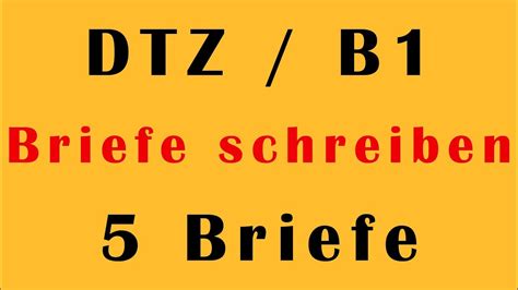 Dtz B Brief Schreiben E Mail Schreiben Wichtige Briefe