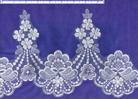 Unbeaded Lace Applique Trim Glitz And Glamour