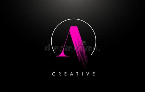 Pink VK Brush Stroke Letter Logo Design Pink Paint Logo Leters Icon