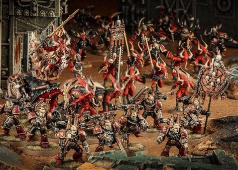 A Group Of Painted Warhammers With Spears And Swords