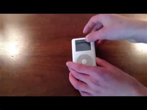 How To Fix A Frozen Ipod Classic Youtube