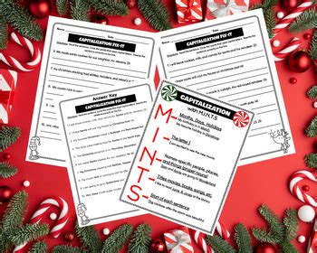 Christmas Capitalization Worksheet By Celebrate Life Tpt