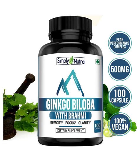 Simply Nutra Ginkgo Biloba Memory Mg No S Vitamins Capsule Buy