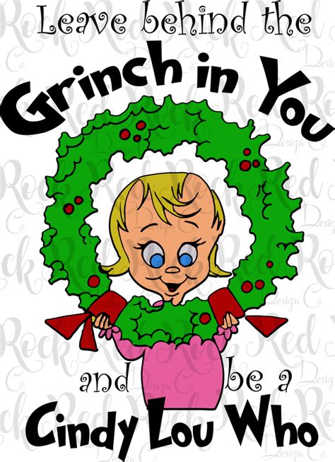 Leave Behind The Grinch Cindy Lou Who Grinch Hd Png Download Free Png Download