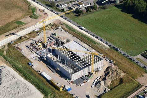 Rheinfelden Baden Aus Der Vogelperspektive Baustelle F R Den Neubau