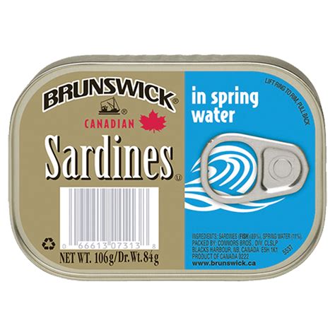 Brunswick Sardines In Spring Water 375oz Carib Import And Export Inc