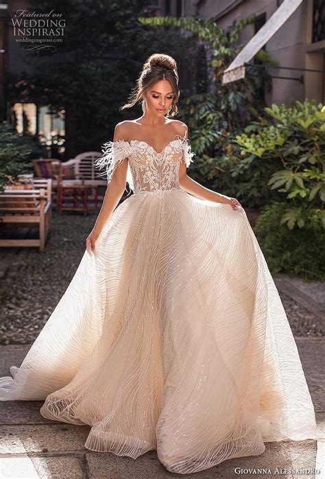 Giovanna Alessandro Bridal Off The Shoulder Sweetheart Neckline