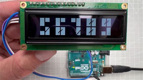 Microchip Makes On Twitter Bringing Large Custom Fonts To A 16x2 Lcd Display With Arduino