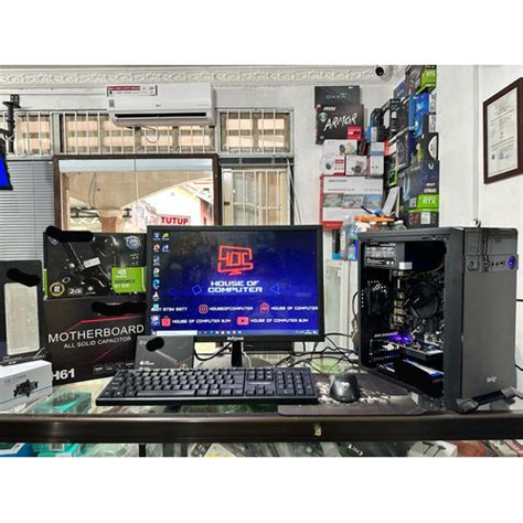 jual pc rakitan standard kantor  gaming ringan   fullset
