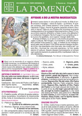 XVII DOMENICA DEL TEMPO ORDINARIO B La Domenica