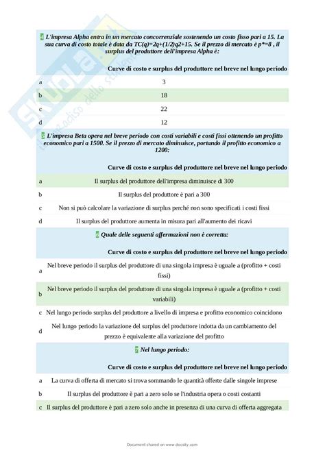 Paniere Economia E Gestione Dei Sistemi Industriali