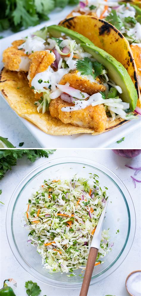 Fast 5 Minute Fish Taco Slaw Recipe Evolving Table