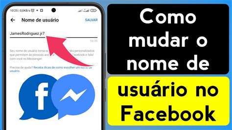 Como Mudar O Nome De Usu Rio No Facebook Alterar Nome De