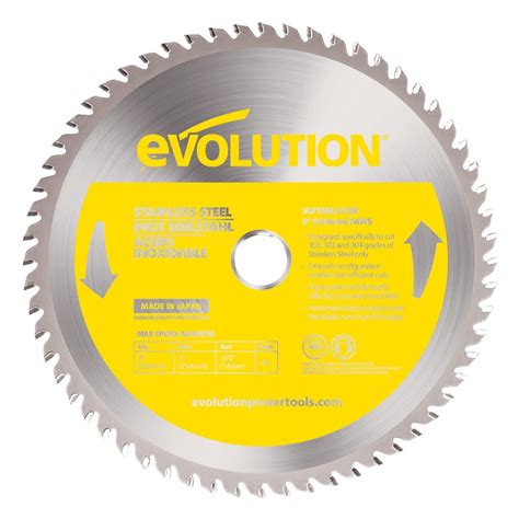 Shop Evolution 9 In 60 Tooth Tungsten Carbide Tipped Steel Circular Saw