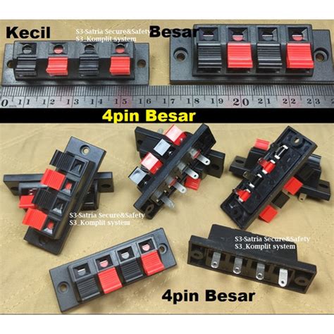 Jual Terminal Speaker Pin Besar Jepit Kabel Pin Box Rakit Ampli