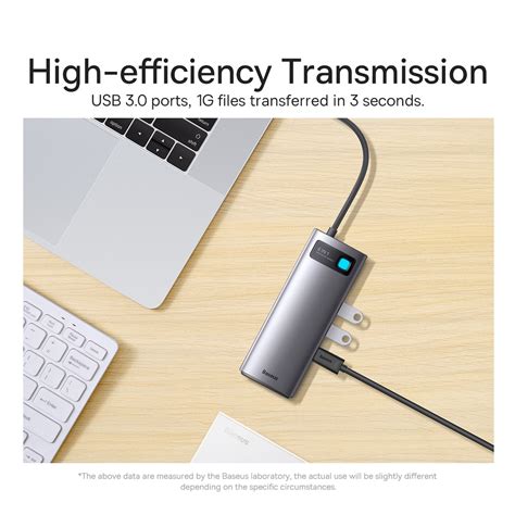 SUNSKY Baseus Metal Gleam Series 6 In 1 Multifunctional USB C Type