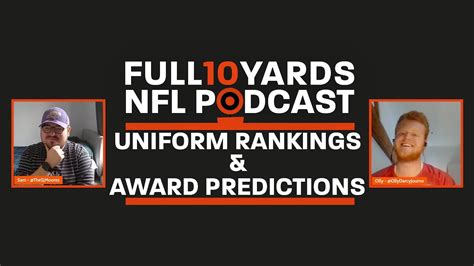 Nfl Uniform Rankings And Predicting Award Winners Youtube