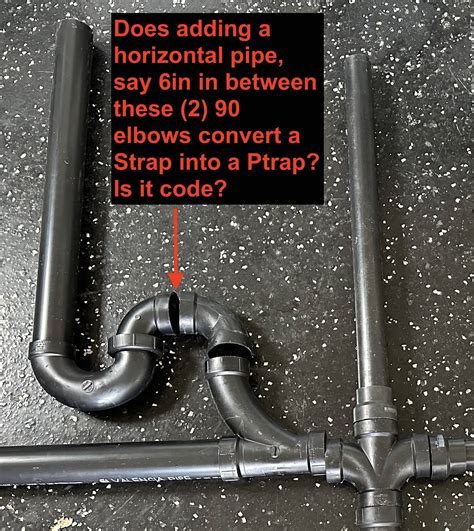 Plumbing Can A S Trap Be Converted To A P Trap By Adding A Horizontal