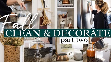 FALL CLEAN DECORATE WITH ME Cozy Fall Cleaning DIY Soy Candle