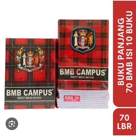 Jual Buku Tulis Panjang Bmb Bmc Campus Lembar Isi Buku Shopee