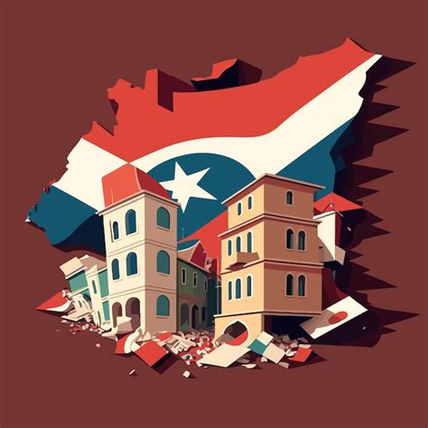 Ilustraci N De Vector De Terremoto De Turqu A Y Siria Vector Premium