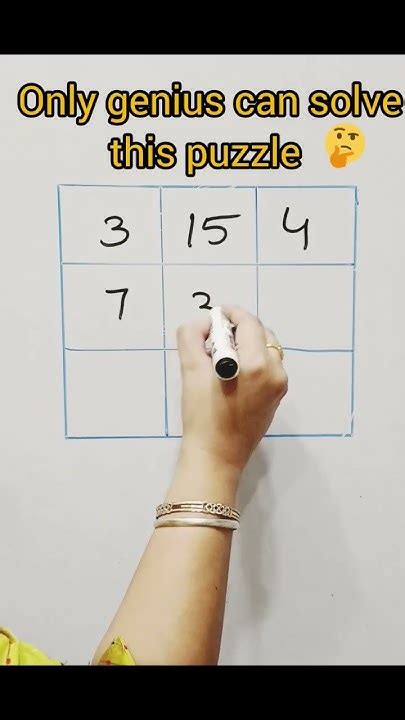 Only Genius Can Solve This Puzzle Maths Puzzle Shortvideo