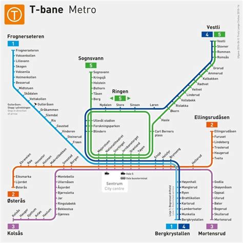 Oslo Metro T Bane Map Pdf File Download A Printable Image File Official