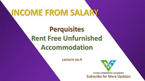 Rent Free Unfurnished Accommodation Under Income Tax Act 196 Taxability