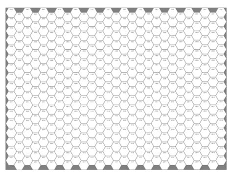 Printable Hexagon Grid