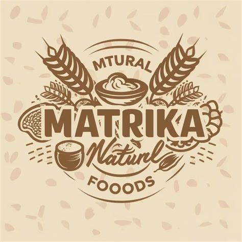 LOGO Design For MATRIKA Natural Foods Organic Elegance with Timeless Typography | AI Logo Maker