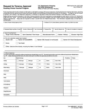 Fillable Online Request For Tenancy Approval Fax Email Print PdfFiller