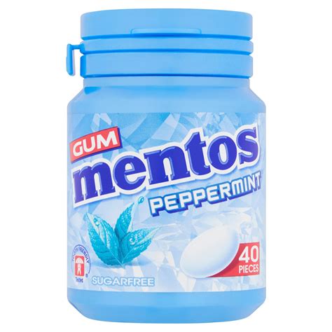 Mentos Peppermint Gum 40 Pieces 56g Chewing Gum And Mints Iceland Foods